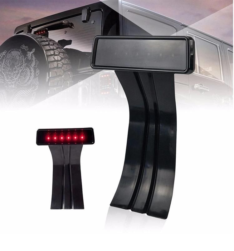 Brake Light Smoke Lens High Mount Stop Light for Jeep Wrangler Jk 2018 2019 LED Tail Lights