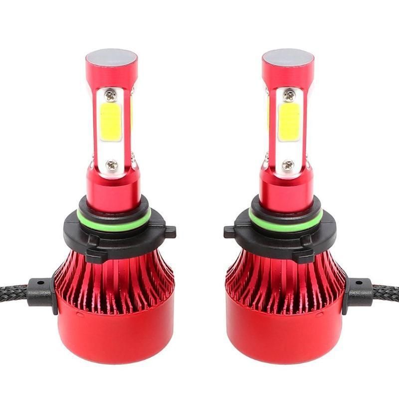 High Power X7 4-Side H4 LED Headlight H7 H11 LED H1 Auto Car Headlight 80W 12000lm 6000K 9005 Hb3 9006 Hb4 Automobile Headlight Bulb All in One COB Lamp