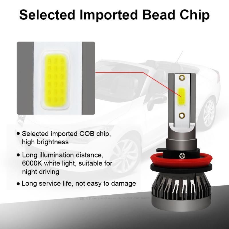 Car Lighting System 12V 24V H4 H13 9004 9007 H11 H7 9006 9005 Fanless L1 LED Lights for Vehicles
