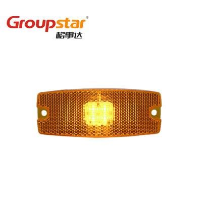 E4 Waterproof LED Outline Amber 24 Volt Truck Trailer LED Side Marker Lights Car Parts