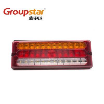 12V 24V Rectangle LED Trailer Light Turn Indicator Stop Tail Reverse Combination Tail Lamp Truck LED Auto Light