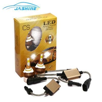 38W 4800lm IP68 9V-32V Yellow and White with Fans CS Dual Color Auto LED Headlight