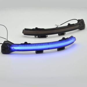 Smoked Side Mirror Sequential Dynamic Turn Indicator with Blue Welcome LED Light for Golf 7 and Mk7.5