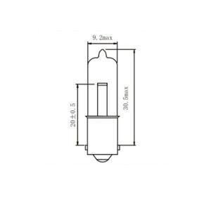 H21W 12V 21W Bay9s International Standard Auto Bulbs Headlight Backup Fog Stop Tail Turn Halogen Lights Lamps for Car Bus and Truck