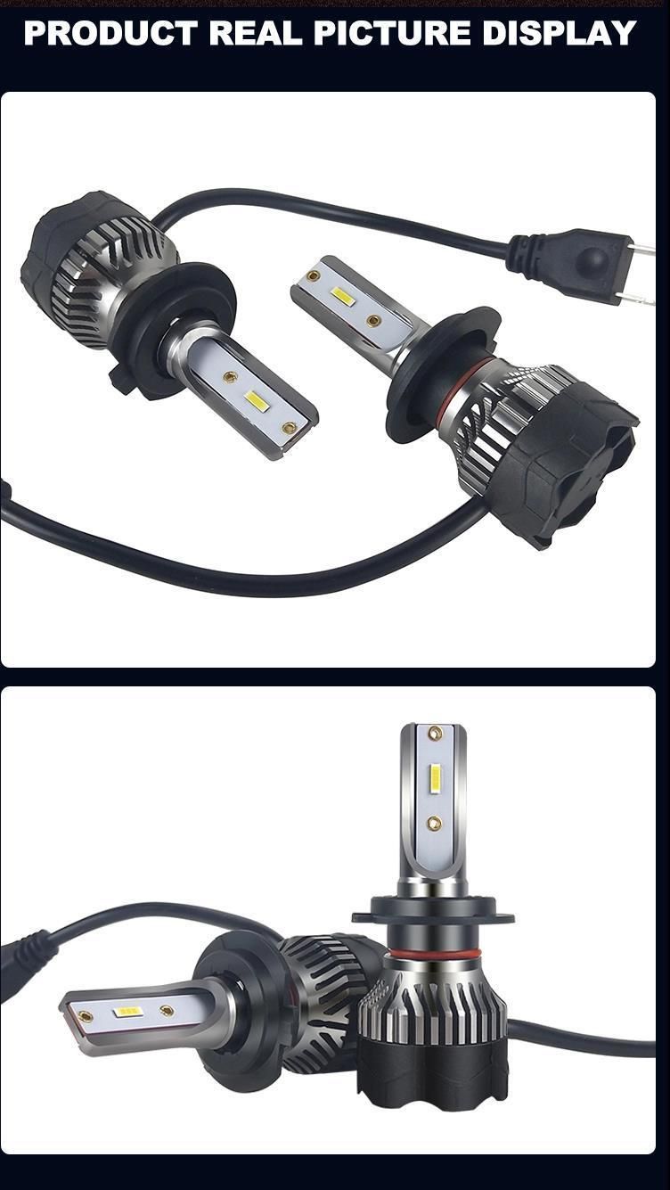 Best Selling Auto Car LED Lights H1 H3 880 Hb3 9006 H11 Fan Cooling Car Bulbs 16000lm Csp K5 LED H7 H4 LED Headlight