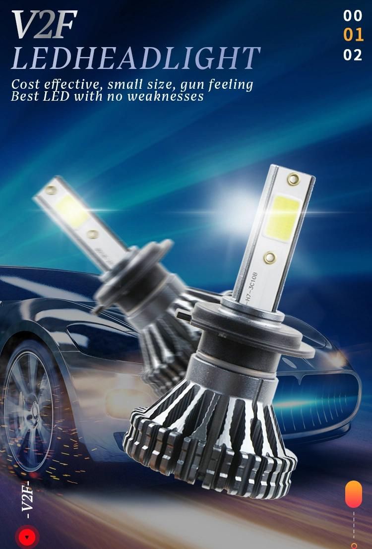 V2f 40W 4500lumen Auto Lighting System LED Kits Mini Car Bulbs 9005 9006 H13 H11 H7 Motorcycle LED Auto Headlight