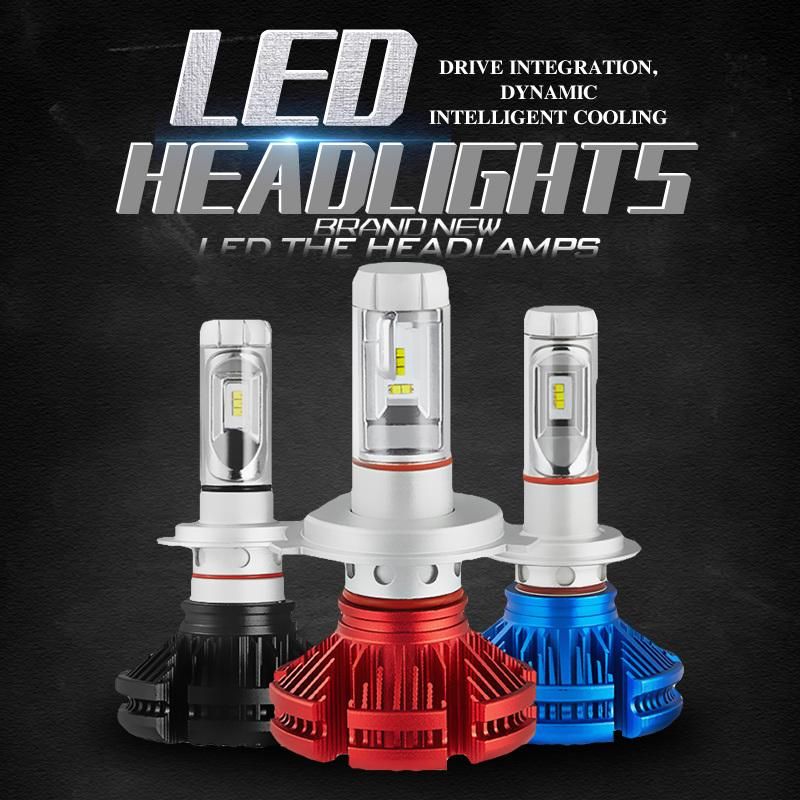 2PCS/Set Super Bright Car Headlights LED X3 H7 H11 H4 9004 H13 50W 6000lm 9-32V 6000K Auto Headlamp Lights Car Headlights