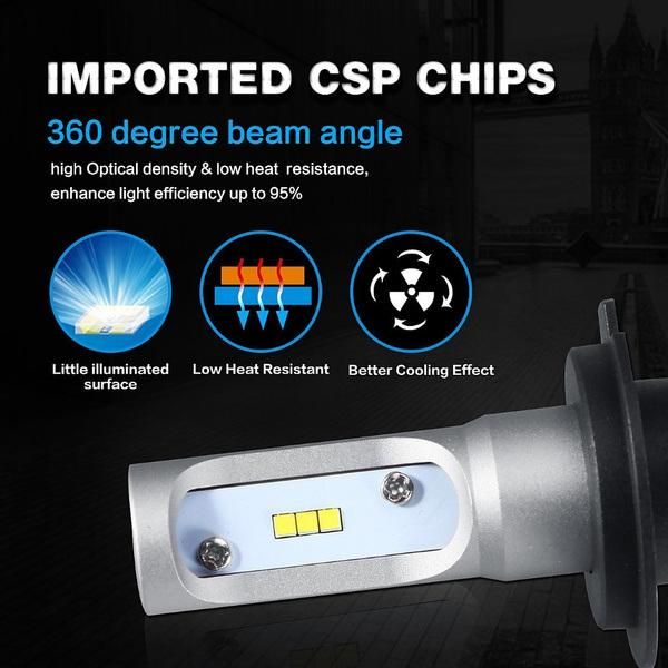 H7 Alta Y Baja H4 16000lm 7mA Generacion 16 Mil Kit CREE LED P7 Disipador Macizo Sin Cooler 32000 Lm H1 9005 9006 880 881 6000K 6500K 36W Kit CREE LED P7 Csp