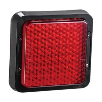 Manufacturer Good Factory Adr 10-30V Square Red Universal Jumbo Truck Trailer Tail Light LED Stop Lamp for Truck/RV