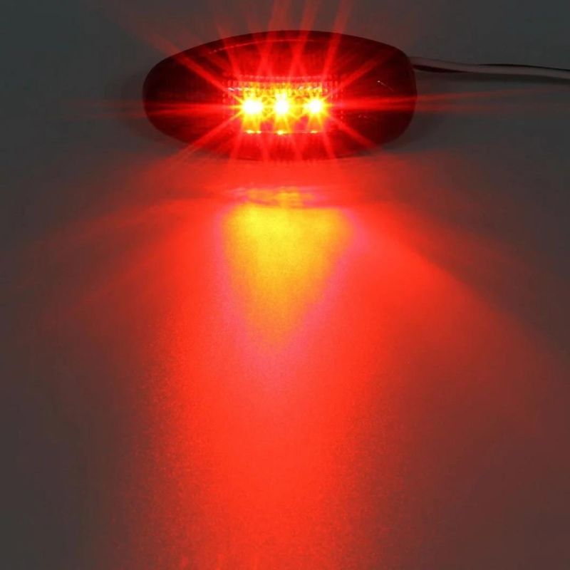 Gmc LED Marker Trailer Lights with Reflex Lens Surface Mount
