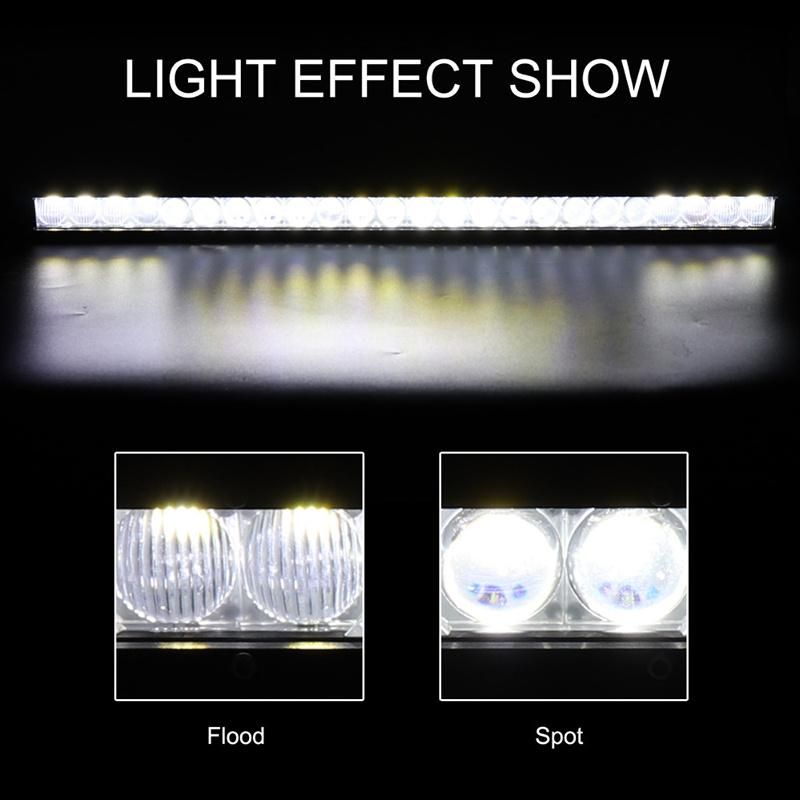 IP68 Waterproof 120W ATV LED Light Bar with 4D Lens