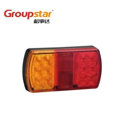 E4 12V Submersible Marine Boat Rear Indicator Stop Tail No Plate Reflector Truck Trailer Tail Lights LED Auto Lights