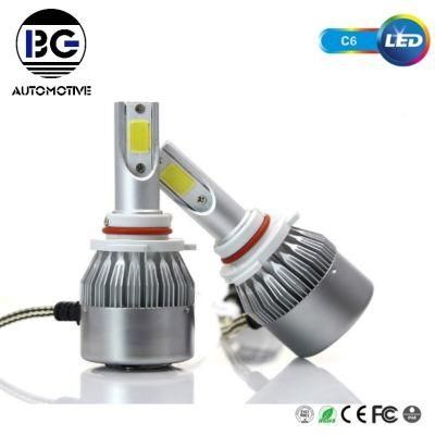 C6 LED Headlight Bulbs 9006 9005 White 6000K High Power Bulb LED Headlights