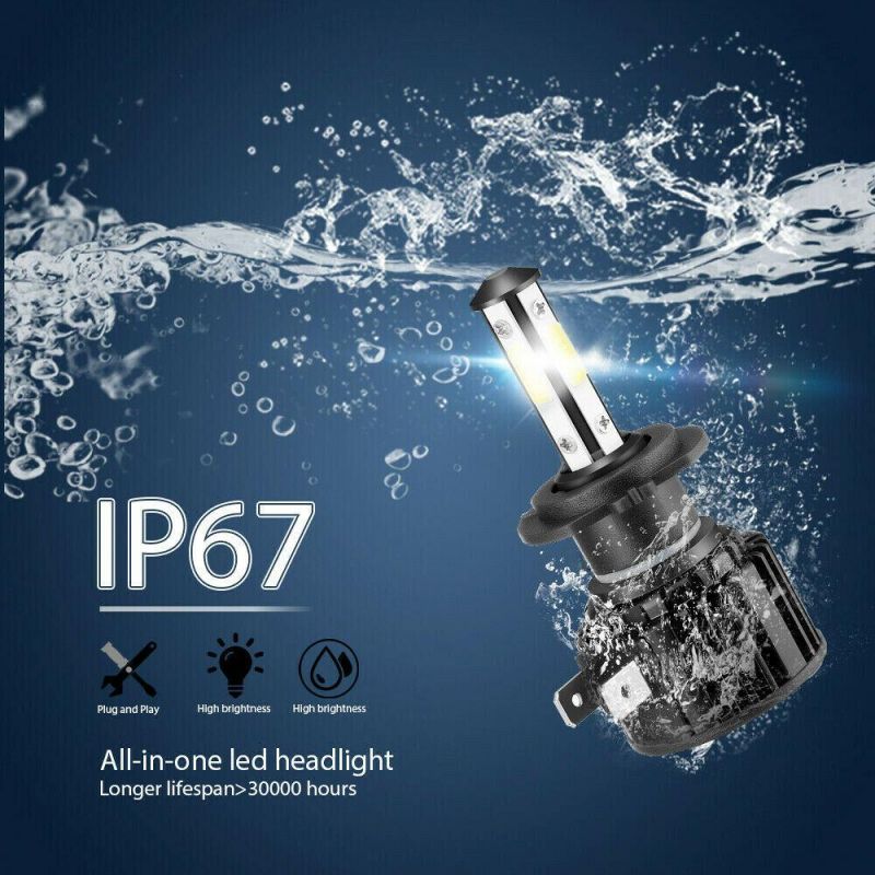 Powerful Super Bright LED Bulb LED Headlight 9006 Hb4 Auto Lamp Car Automobiles LED Head Lamp 12V 24V 8000K Blue Light
