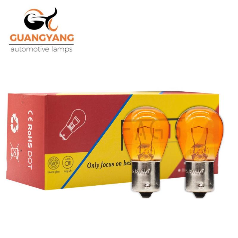 Auto Turing Halogen Lamp S25 Ba15s 24V 21W Amber