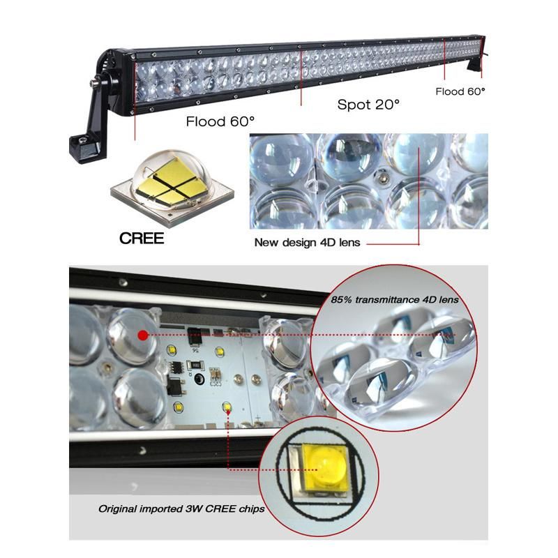 High Power 120W CREE LED Lighting Bar with 4D Lens