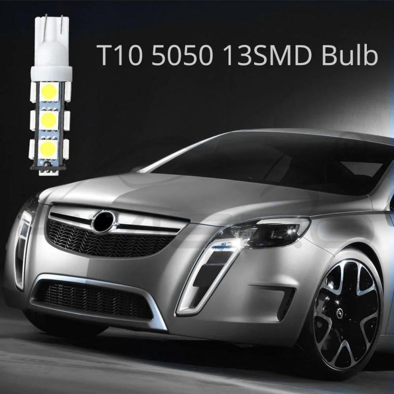 Wholesale T10 13 SMD 5050 LED 13 SMD Car Auto Side Wedge Parking Lights Width Light Clearance Light 7 Colors 12V