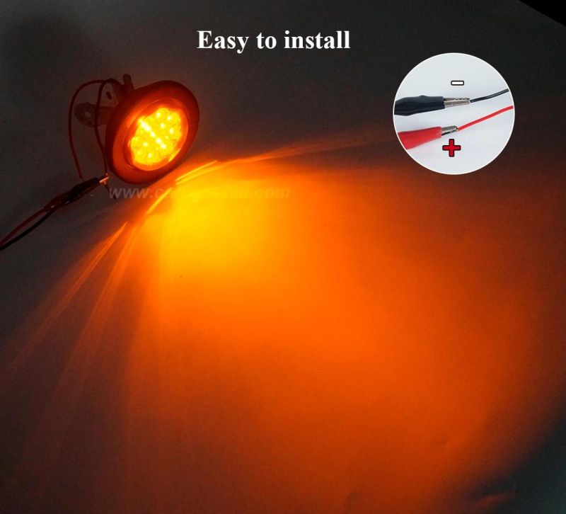 2.5 Inch Amber Side Lamps LED Side Marker Clearance Lamps