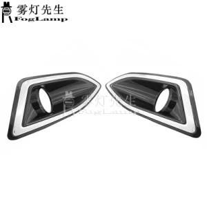 1 Pair Front Lower Bumper Grill Fog Lamp Light Cover Left &amp; Right Side for Ford Edge 2015-2018 Fog Lamp Light Cover