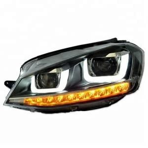 R Style Car LED Lights Projector Lens Bixenon Golf Mk7 Headlights