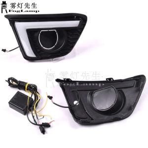 for Honda Jazz Fit 2014 2015 2016 2017 Turn Yellow Signal Relay Waterproof Car DRL 12V LED Daytime Running Light Fog Lamp