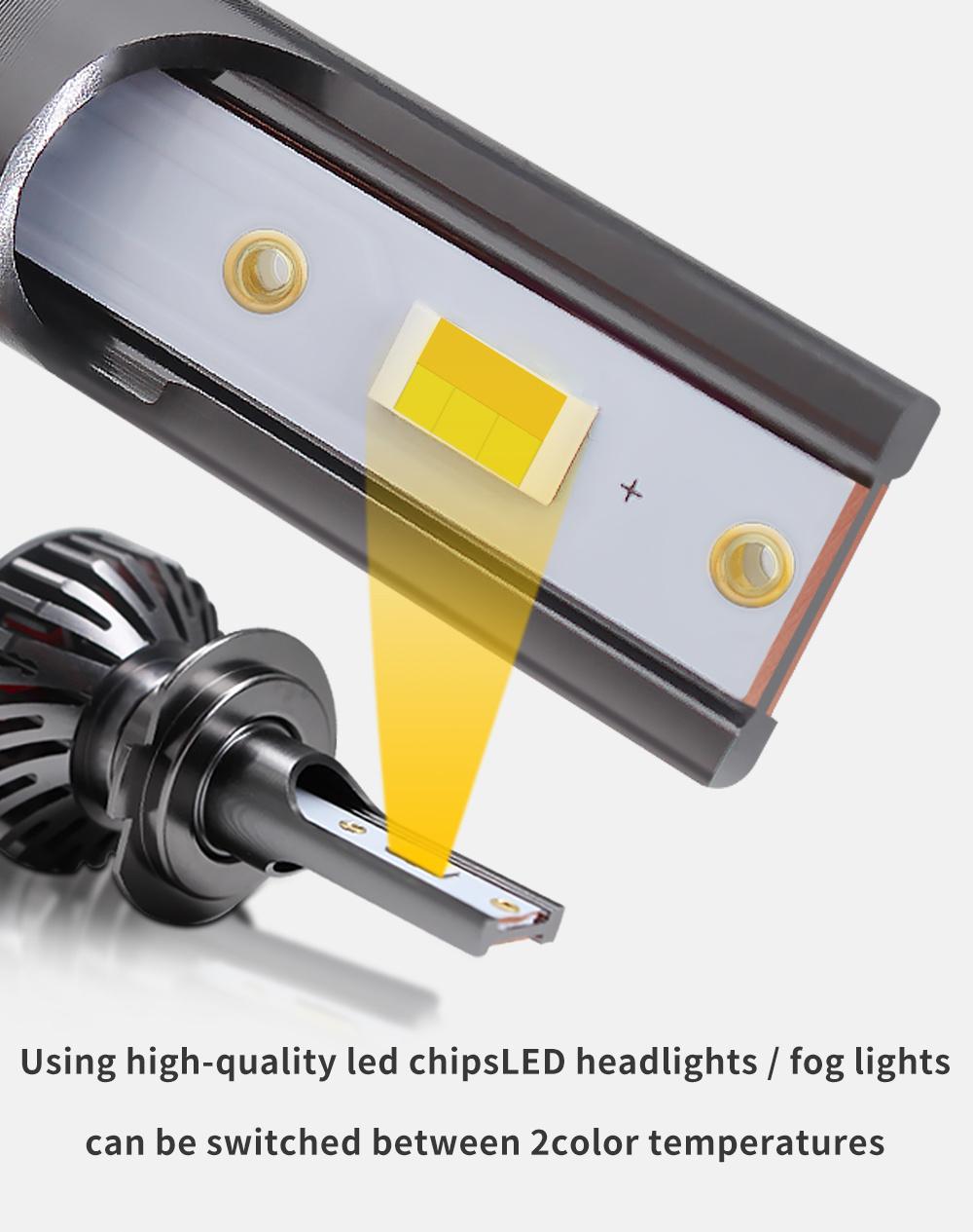 Good LED Headlight Bulbs 26W 880/881/H27/H10/9005 6000lumen