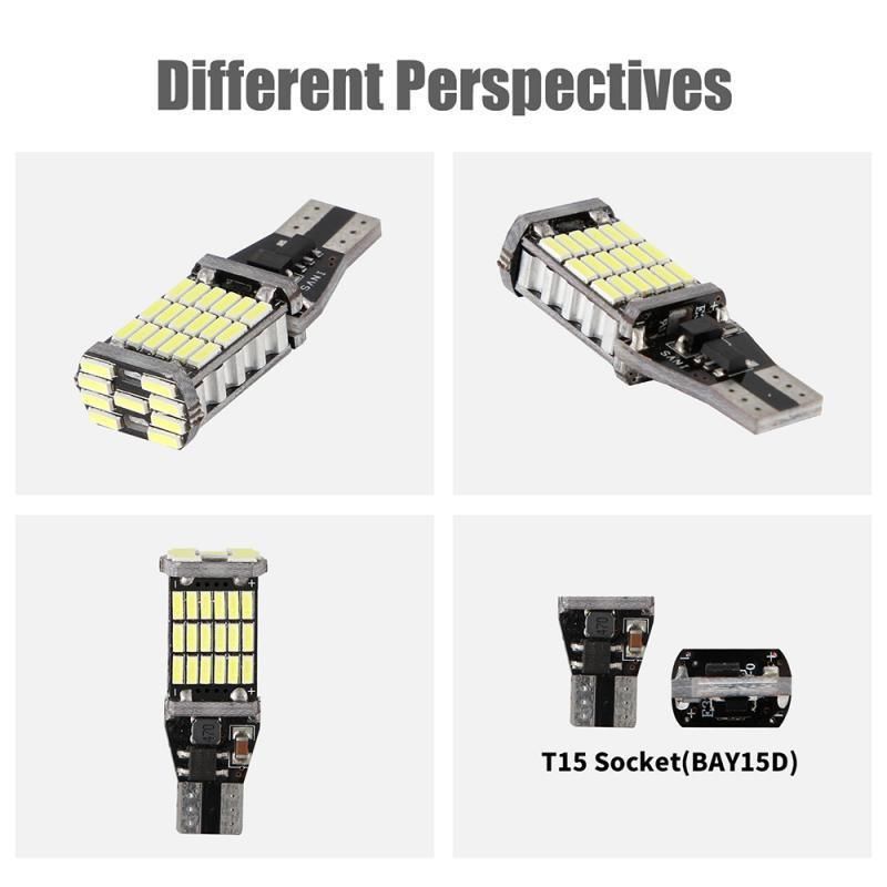 T10 T15 W5w W16W Canbus T15 4014 45SMD W5w LED Canbus Error Free Auto Car LED Lamp Canbus LED Light