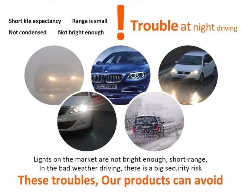Hot Selling 2PCS/Set LED Car Headlight H1 H3 H7 H4 H13 H11 880 Auto Lamps S2 Headlight Bulbs 72W 8000lm 6500K for 9V to 36V 200m Auto Lights