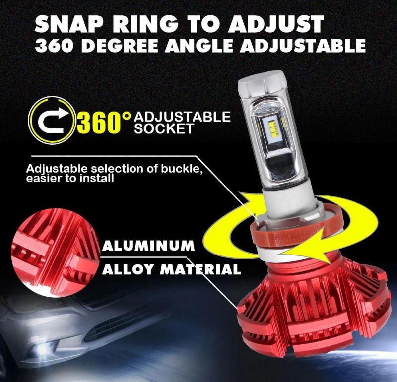 X3 Car Headlight High Power LED H4 Car Lights LED Headlight X3 LED 880
