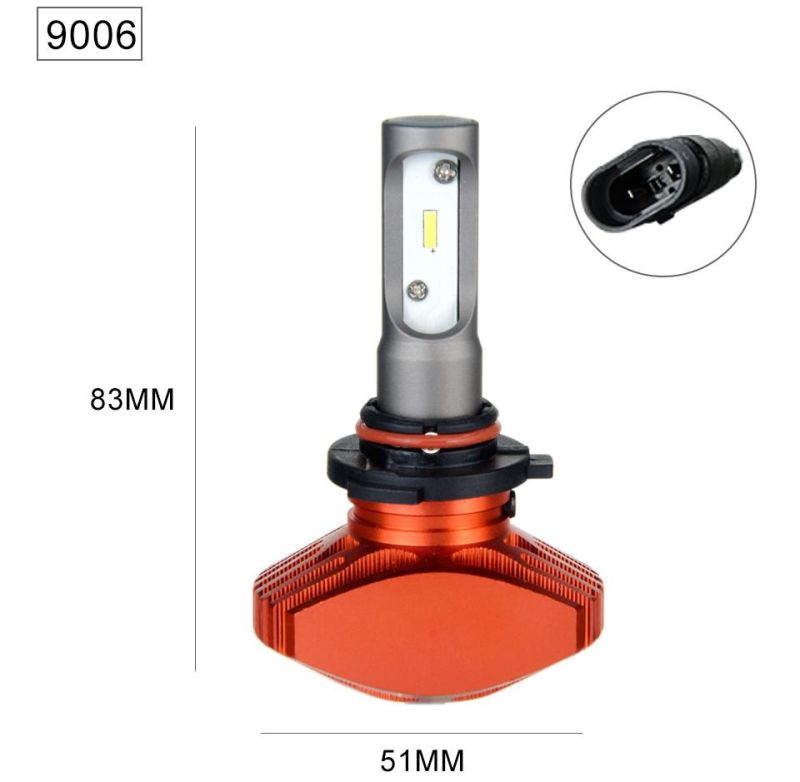 2PCS S1 LED Car Headlight 72W 7200lm COB Car Headlight Bulb H1 H3 H4 H7 H11 H13 880 9004 9005 9006 9007 Car Modeling Light