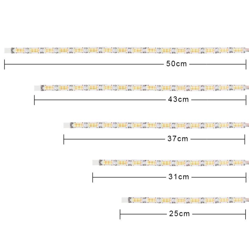 Flexible Crystal Angel Tears LED Strip Light with Turn Signal DRL Daytime Running White with Following Yellow Function