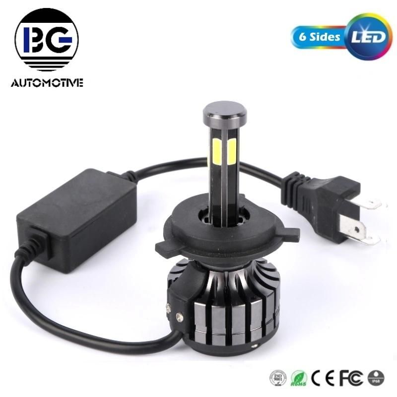 360 6 Sides H1 H3 H7 H11 9005 9006 9012 Auto LED Car Headlights Bulb H4 Bulb Lighting System 110W 12000lm