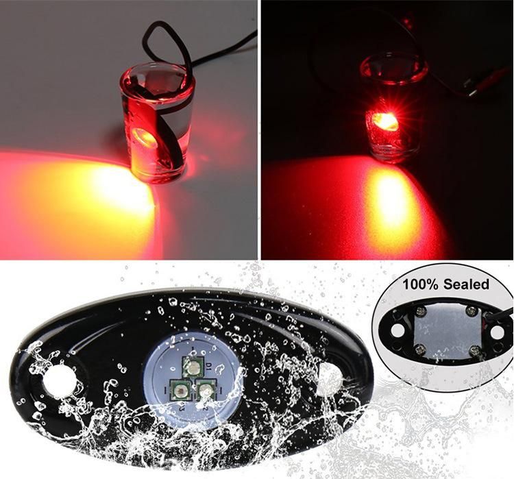LED Rock Lights Kit Car Atmosphere Lamp for Jeep ATV SUV Car Truck Boat Offroad Rock Light