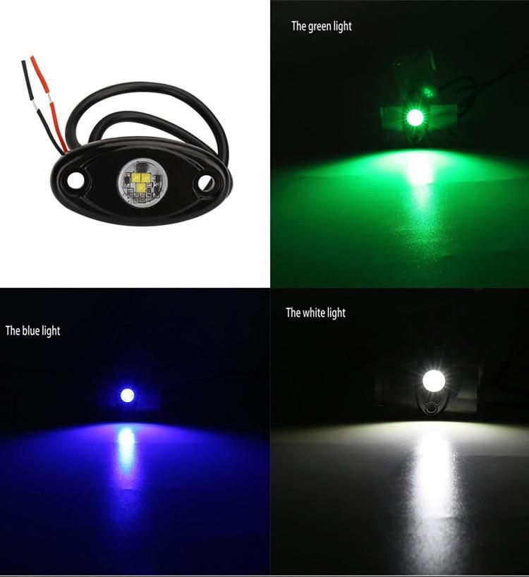 2inch 9W LED Rolling Rock Light for off Road ATV SUV Car Truck Boat Yacht Chassis Lights Decoration Clearance Undercar Lamp