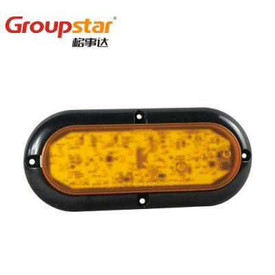 Manufacturer Oval Car Accessories Amber Jumbo Truck Trailer Arrow Direction Indicator 24V LED Signal Tail Lamps