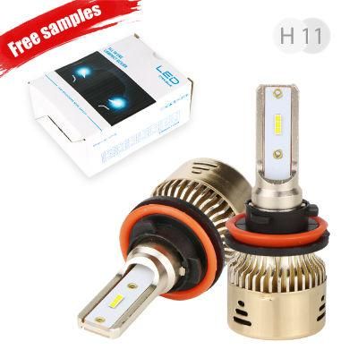 L8 High Power Dual Color Amber Fog Light Kit F2 12 Volt 9005 H7 360 Car H4 LED Headlight Bulb for Car