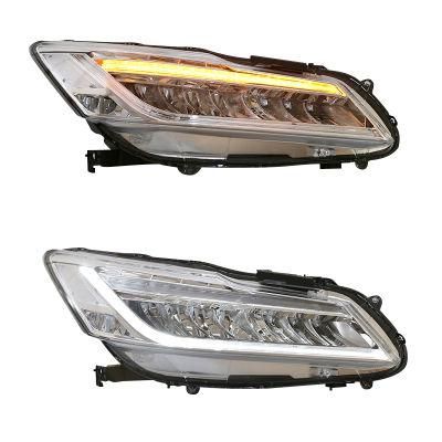 Accord 9.5th Head Lamp 2013 2014 2015 2016 2017 for Honda Accord Auto Lamps Auto Light Headlight