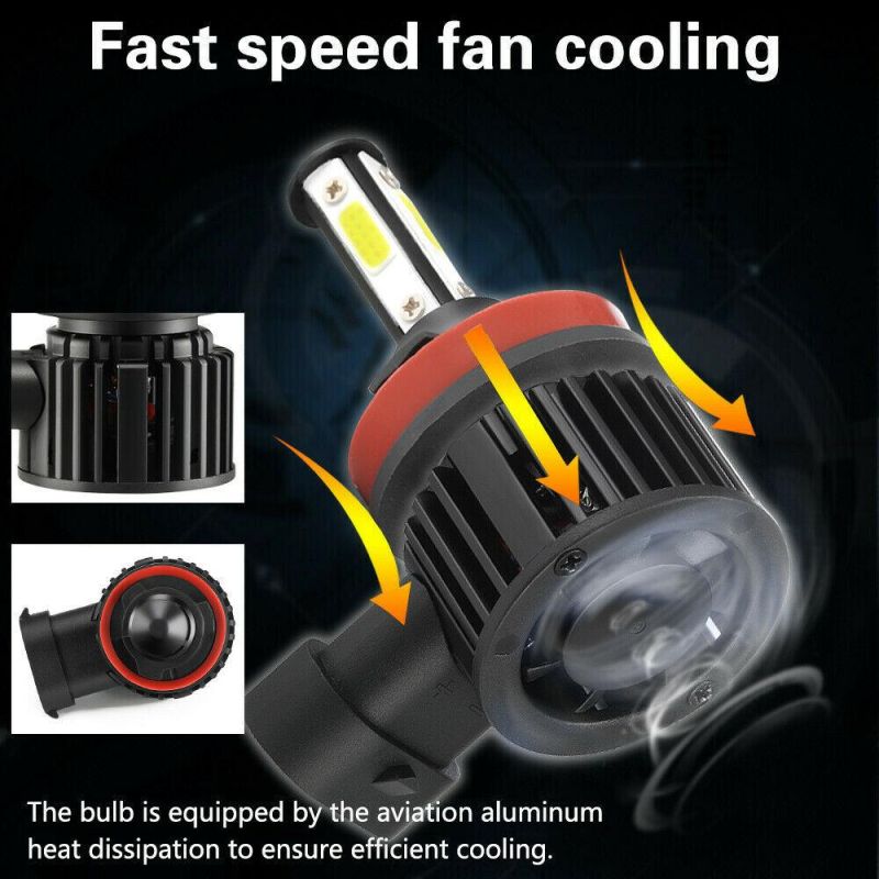 Powerful Super Bright LED Bulb LED Headlight H11 Auto Lamp Car Automobiles LED Head Lamp 12V 24V 8000K Blue Light