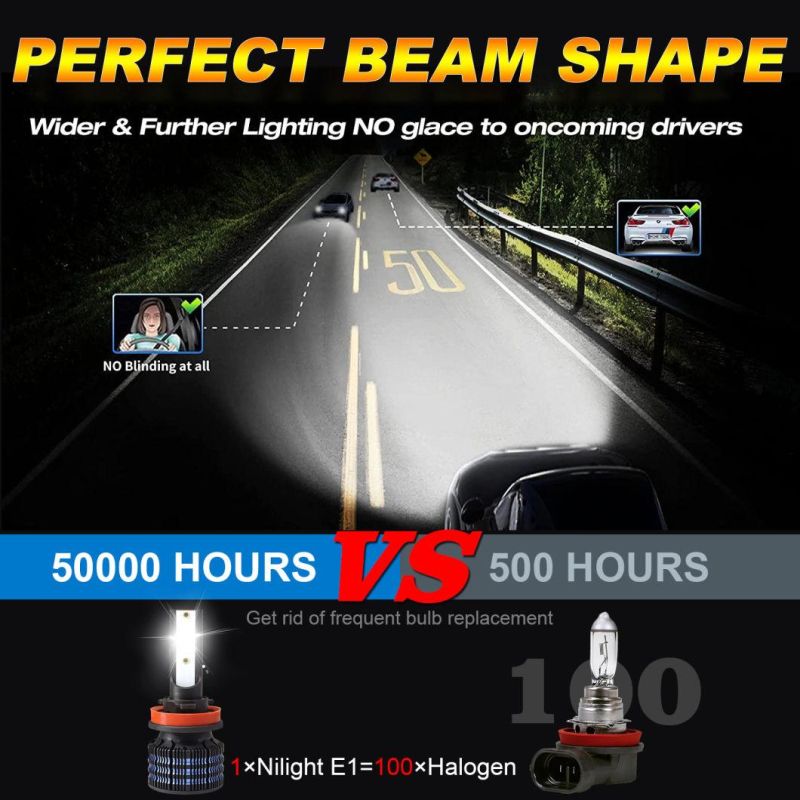 K20 LED Auto Light Csp Chips 150W 6500K H11 LED Headlight Super Bright 16000lm 9006 H4 H7 LED Headlight Bulbs
