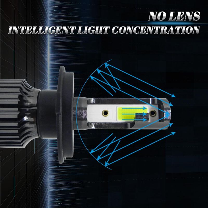 Powerful Super Bright LED LED Headlight H4 Auto Lamp Car Automobiles LED Head Lamp 12V 24V 6000K White Light