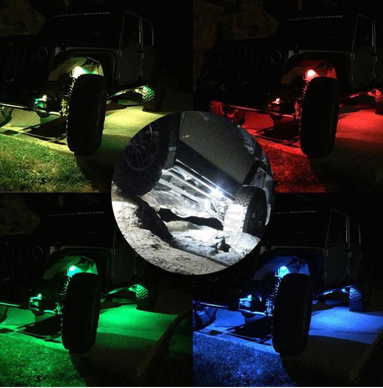 LED Rock Lights Kit Car Atmosphere Lamp for Jeep ATV SUV Car Truck Boat Offroad Rock Light