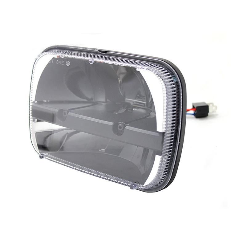 5X7" Rectangular LED Headlight for Jeep Wrangler Cherokee Xj 30W 6X7 Inch Square LED Truck Headlamp