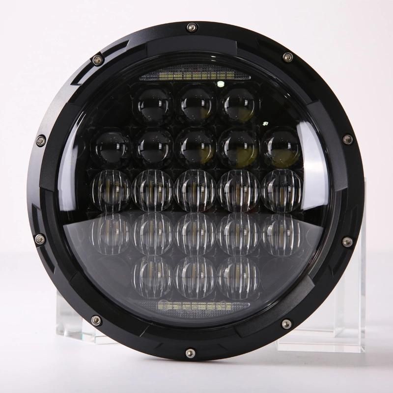 12V 24V Car Accessories for Jk Wrangler Jeep 75W LED Headlight Halo Round 7inch