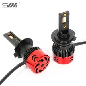 200-300m LED Light Irradiate From Auto LED Headlight Bulbs E6-H7