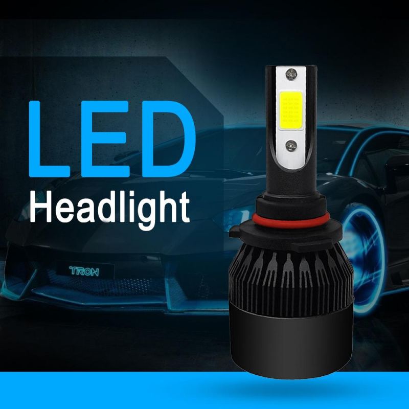 1PCS COB 9006 9005 H1 H11 H4 9004 H7 Hb4 C6 72W 8000lm LED Car Headlight Kit Turbo Light Bulbs 6000K Black