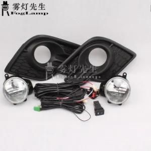 Car Front Fog Light Lamps Kits Frame for Toyota Hilux Revo Pickup 2015 2016 2017 Left and Right 2PCS with Cables