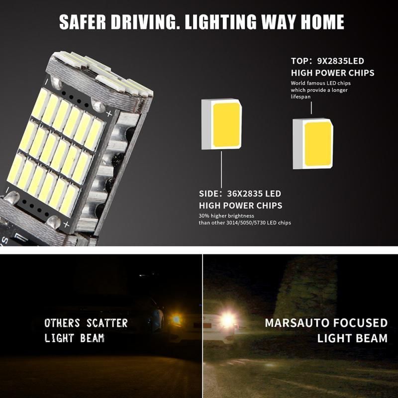 T10 T15 W5w W16W Canbus T15 4014 45SMD W5w LED Canbus Error Free Auto Car LED Lamp Canbus LED Light