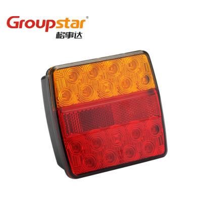 Auto Lamp 12V Adr E4 Rear Marine Submersible Indicator Stop Tail No Plate Reflector LED Trailer Lights Tail Lights