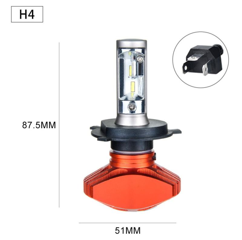 2PCS S1 LED Car Headlight 72W 7200lm COB Car Headlight Bulb H1 H3 H4 H7 H11 H13 880 9004 9005 9006 9007 Car Modeling Light