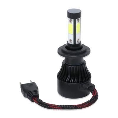 Wholesale LED Headlight 4-Sides X7 H4 H7 LED Headlight Bulbs H11 12V 9005 9006 72W 8000lm Car LED Lamp 6500K Auto Lamps